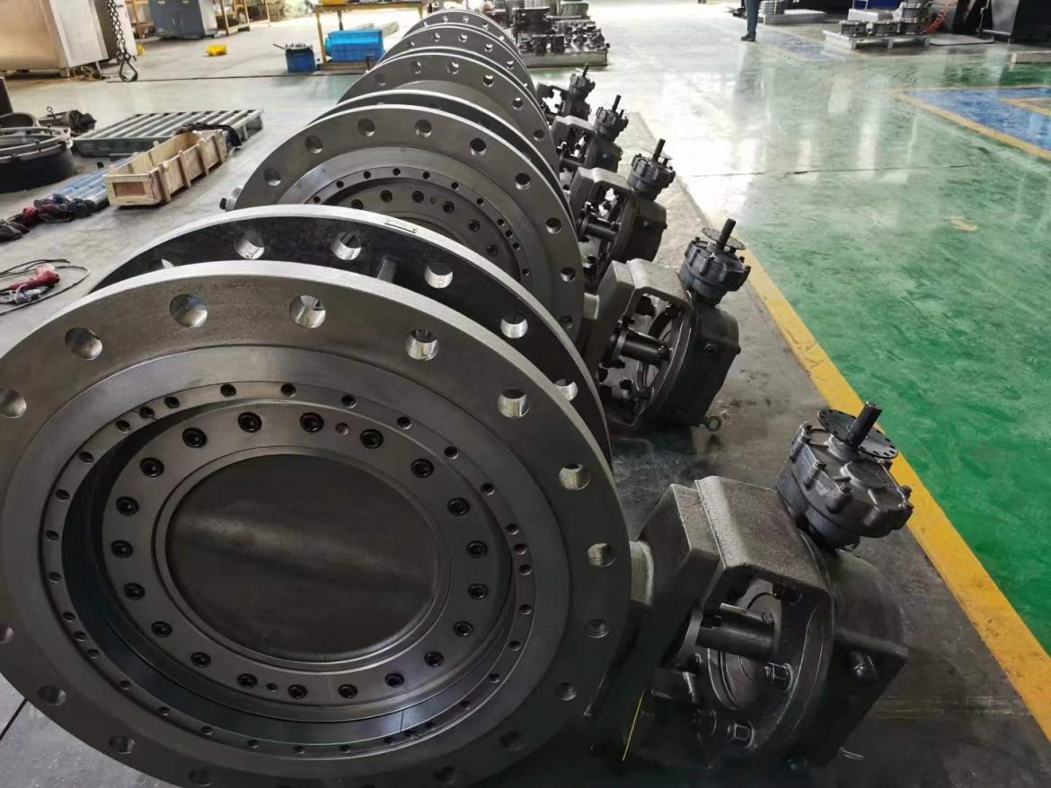 Three eccentric metal hard seal butterfly valve