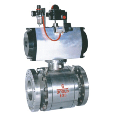 Q641F-600Lb American standard pneumatic high pressure forged steel ball valve